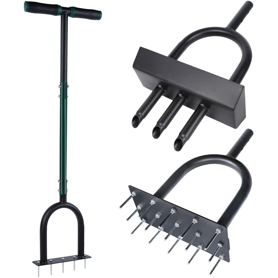 YOFIT 3-in-1 aerator assembly for versatile lawn care.