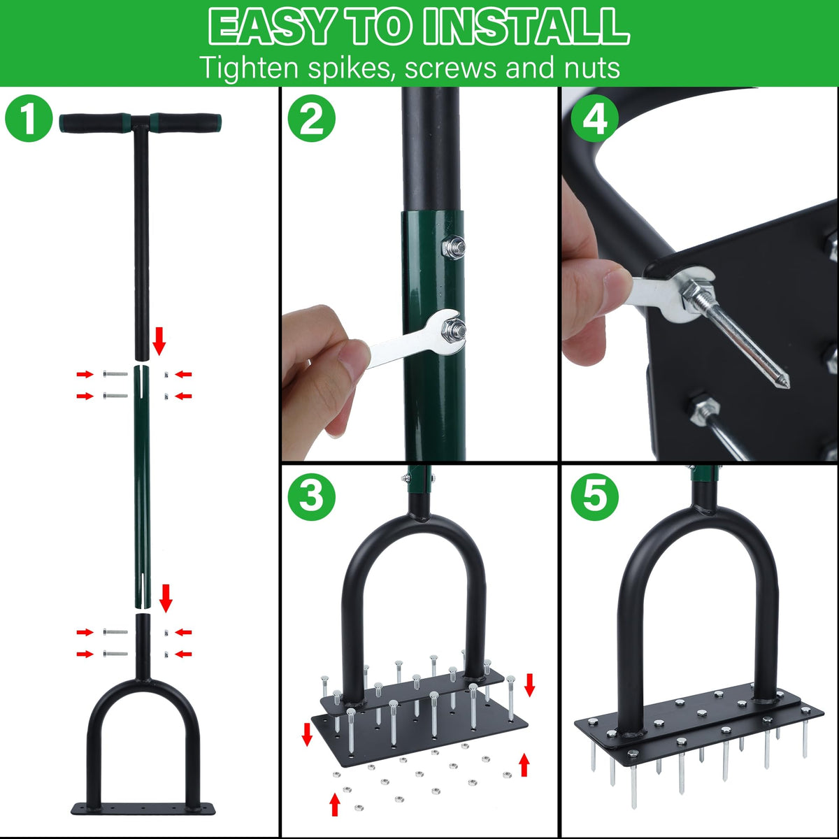 YOFIT ergonomic T-handle supports comfortable aeration sessions.
