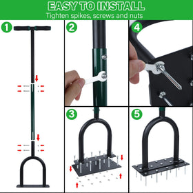 YOFIT ergonomic T-handle supports comfortable aeration sessions.