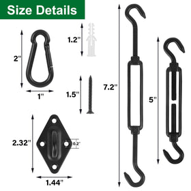 YOFIT 5–7.2 inch turnbuckles shown adjusting tension on a sail.
