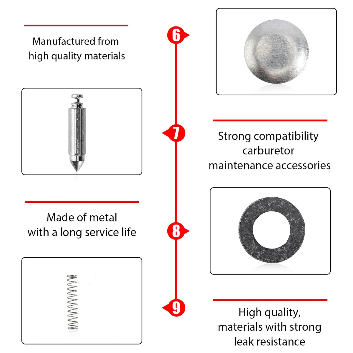 Five-pack YOFMOO carb rebuild kit packaging for quick maintenance