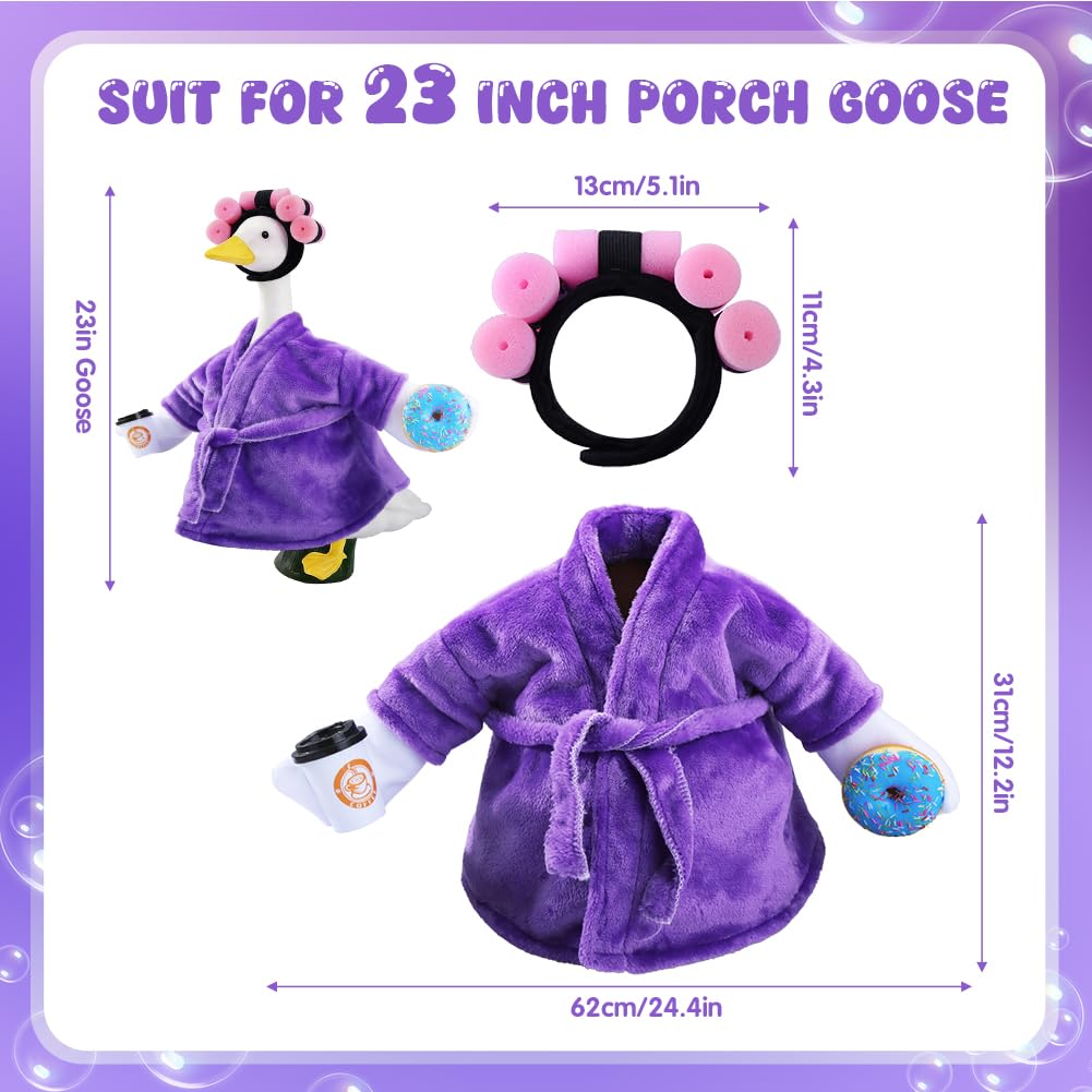 Yohome geese outfit soft fabric fits 23-inch statues with gentle comfort.