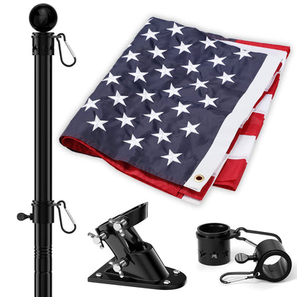 YOHSUGO 6ft heavy-duty flag pole kit for durable outdoor display