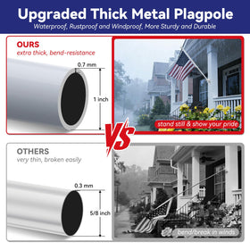 YOHSUGO heavy-duty-outdoor-flag-kit designed for long-lasting outdoor use