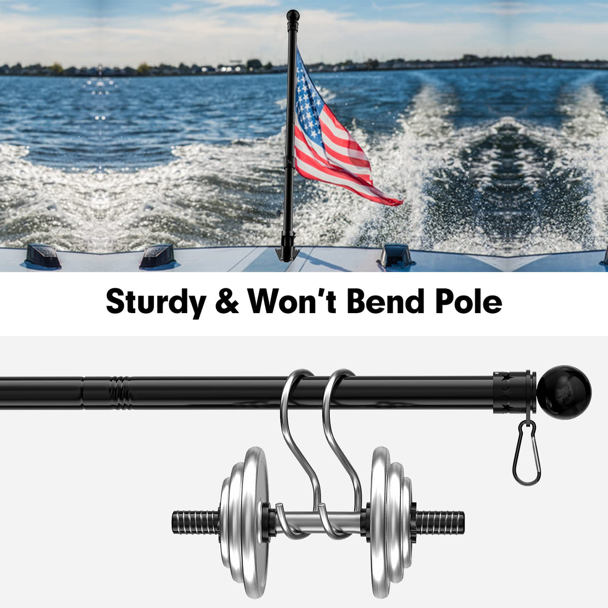 YOHSUGO outdoor flag pole installation ready for quick setup