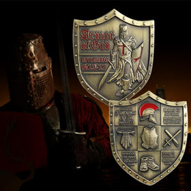 YOiqi Armour of God coin back—full armor design ideal for gifting.