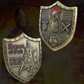 YOiqi Gift-packaged Armour of God coin—ready for gifting to recipients.