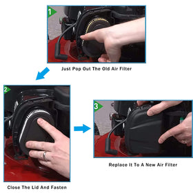 Yojor 593260 fitment chart image confirms compatible mower models.