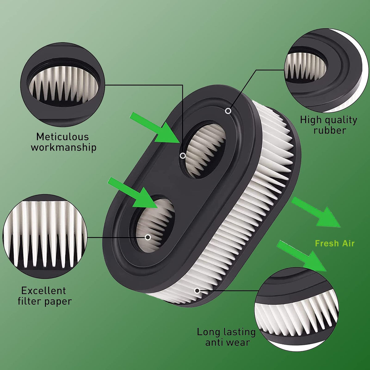 Yojor 593260 two-pack provides reliable replacement parts for lawn care.
