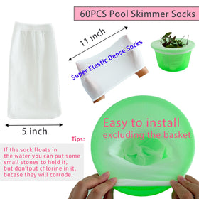 YOLAAH pool skimmer socks elastic knit closeup shows strong stretch