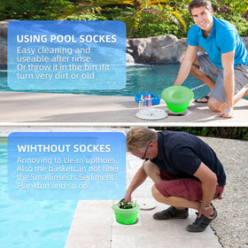 YOLAAH pool skimmer socks reusable and washable for savings