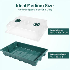YoleShy thickened plastic tray for durable, reusable indoor gardening use.