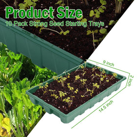 YoleShy seedling tray with no drain holes for organized transplant preparation.