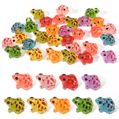 Yolev Luminous Frogs in vibrant colors for terrarium decor and night glow