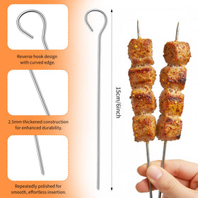 Yolev skewers with storage box keep tools organized after grilling