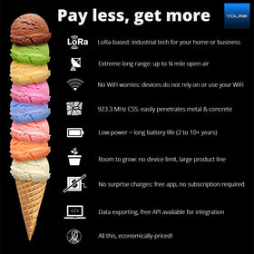YoLink fridge temperature monitoring for safer storage conditions.