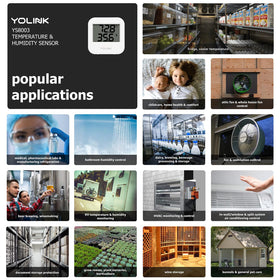 YoLink sensor in fridge demonstrating temperature monitoring