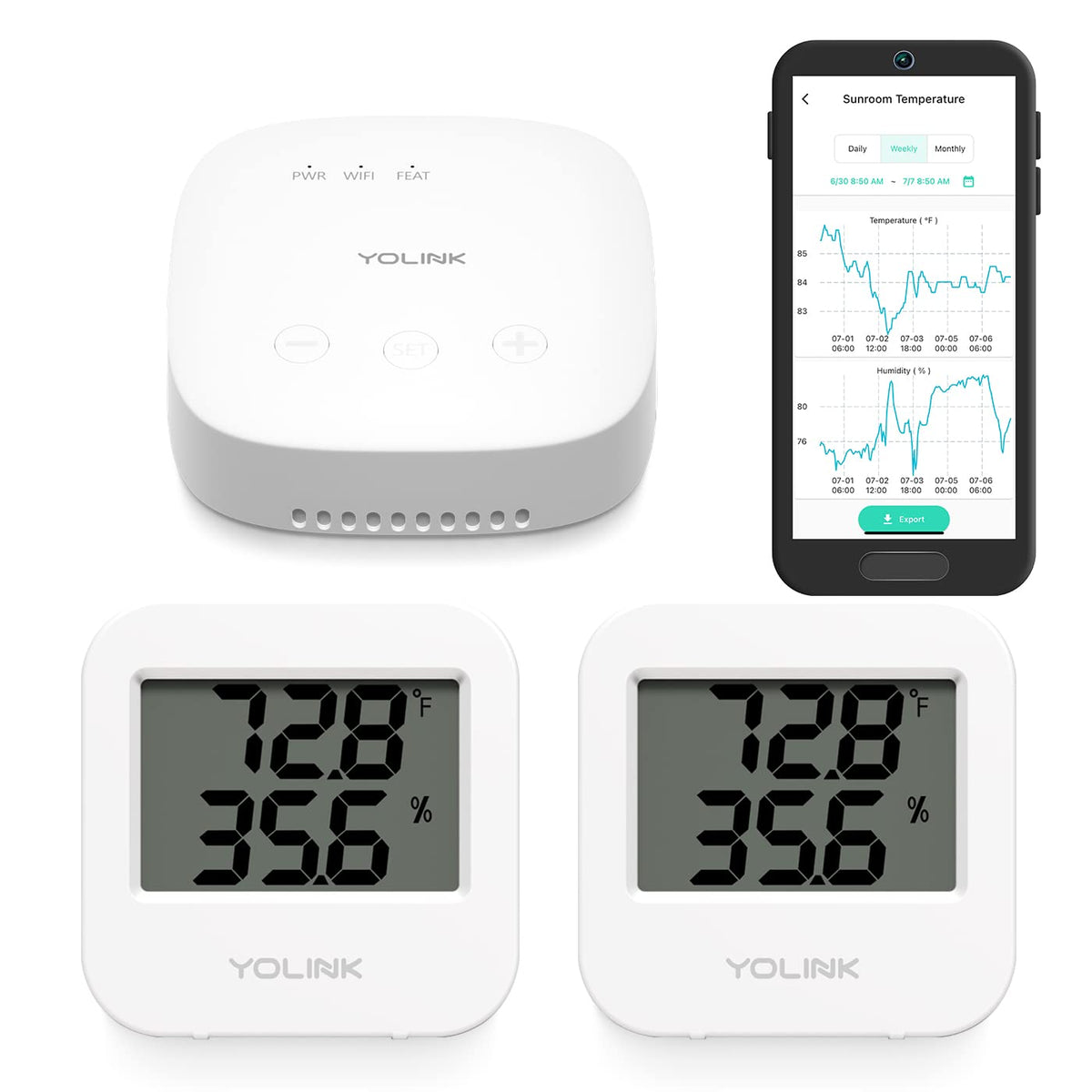 YoLink SpeakerHub audio hub delivering spoken messages and tones for clear alerts.