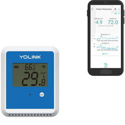YoLink X3 outdoor temperature and humidity sensor for remote monitoring