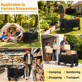 Yollber wagon shines on camping, garden, and market trips.