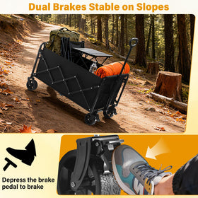 Yollber wagon folds compactly for easy under-sofa or trunk storage.