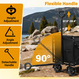 Yollber wagon handles heavy cargo across uneven surfaces with ease.