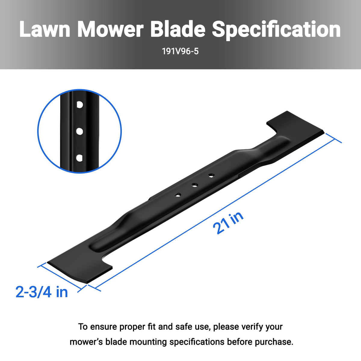 Yolvvetrx 21-inch blade on XML10 mower shows easy compatibility and fit.