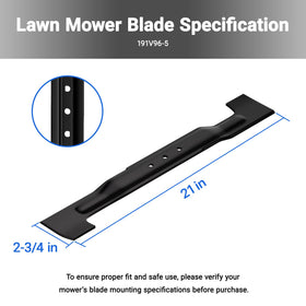 Yolvvetrx 21-inch blade on XML10 mower shows easy compatibility and fit.