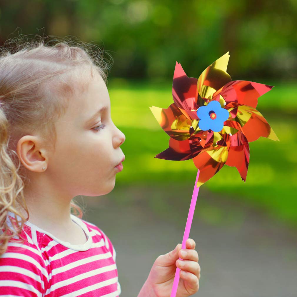 Yolyoo garden pinwheel decor brightening flower pots