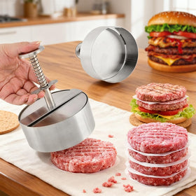 Yonderfume burger press 113mm diameter creates restaurant-style patties at home.