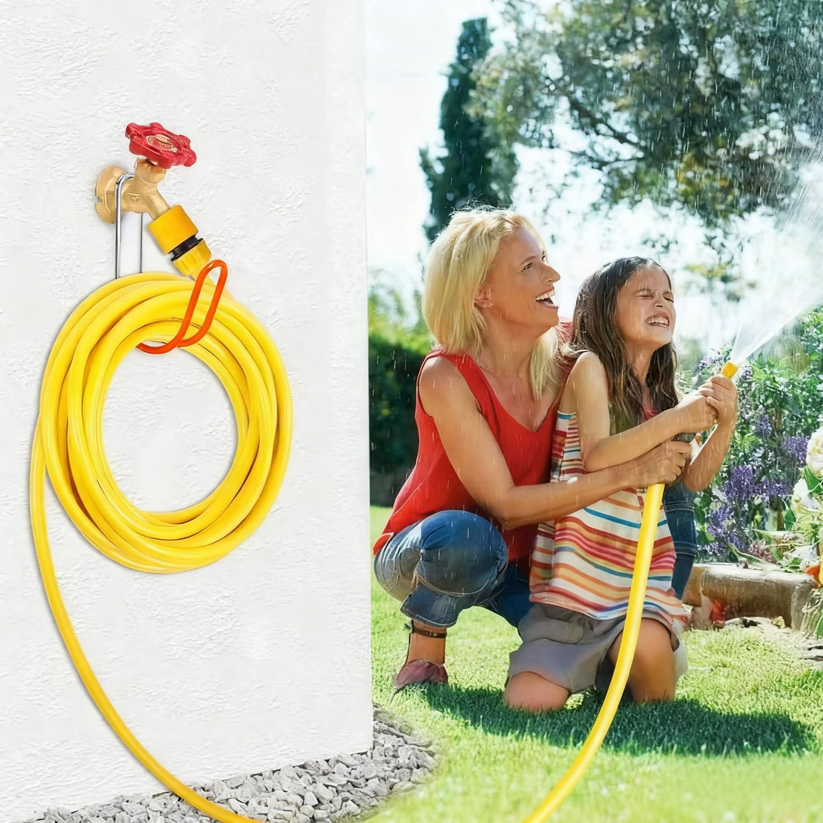 Yoniccal 304 stainless steel hose hook resists rust for outdoors