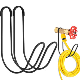 Yoniccal hose holder wall mount in stainless steel, rust-resistant.