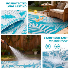 YONILE outdoor rug family-safe materials suitable for kids and pets.
