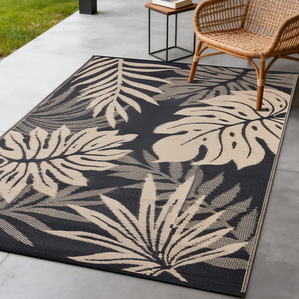 YONILE outdoor rug folded for easy transport and storage during travel