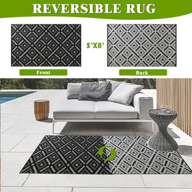 YONILE outdoor rug waterproof and dustproof for outdoor readiness