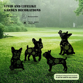 Yonisun Bulldog metal stake yard display adding curb appeal