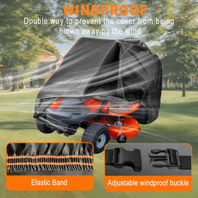 YONQIFON Outdoors mower cover 41in height fitting compact riding mowers securely