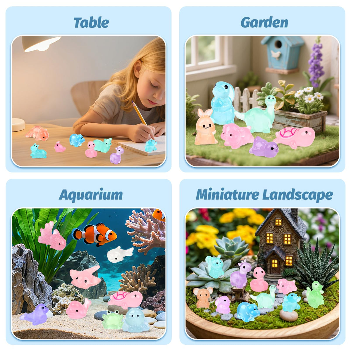 Yonseng DIY miniature landscapes ideas using luminous figures