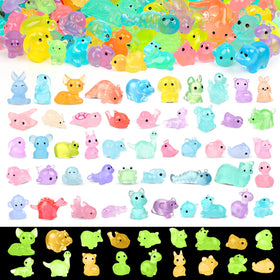 Yonseng glow mini resin animals in box for easy gifting and display.