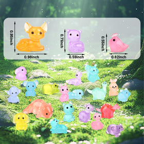 Yonseng resin terrarium glow figures add whimsy to micro landscapes.