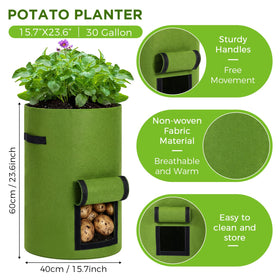 Yoojahow breathable nonwoven felt bag supports healthy root airflow