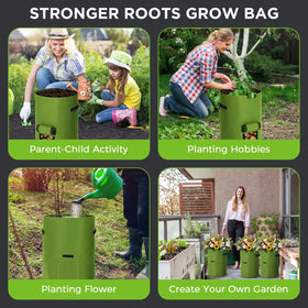Yoojahow foldable, reusable grow bags for seasonal storage