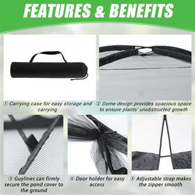 Yoojahow fiberglass poles setup showcases lightweight frame for easy assembly