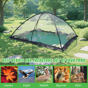 Yoojahow ground nails secure the dome net on varied terrain