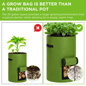 Yoojahow reinforced handles for easy bag transport
