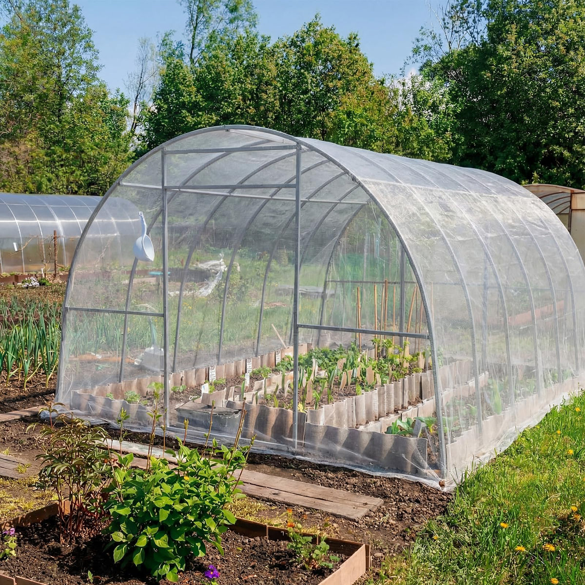 Yoojahow lightweight polyethylene mesh stays gentle on leaves while blocking pests