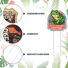 Yookeer rainforest signs with jaguar character for community spaces and church events