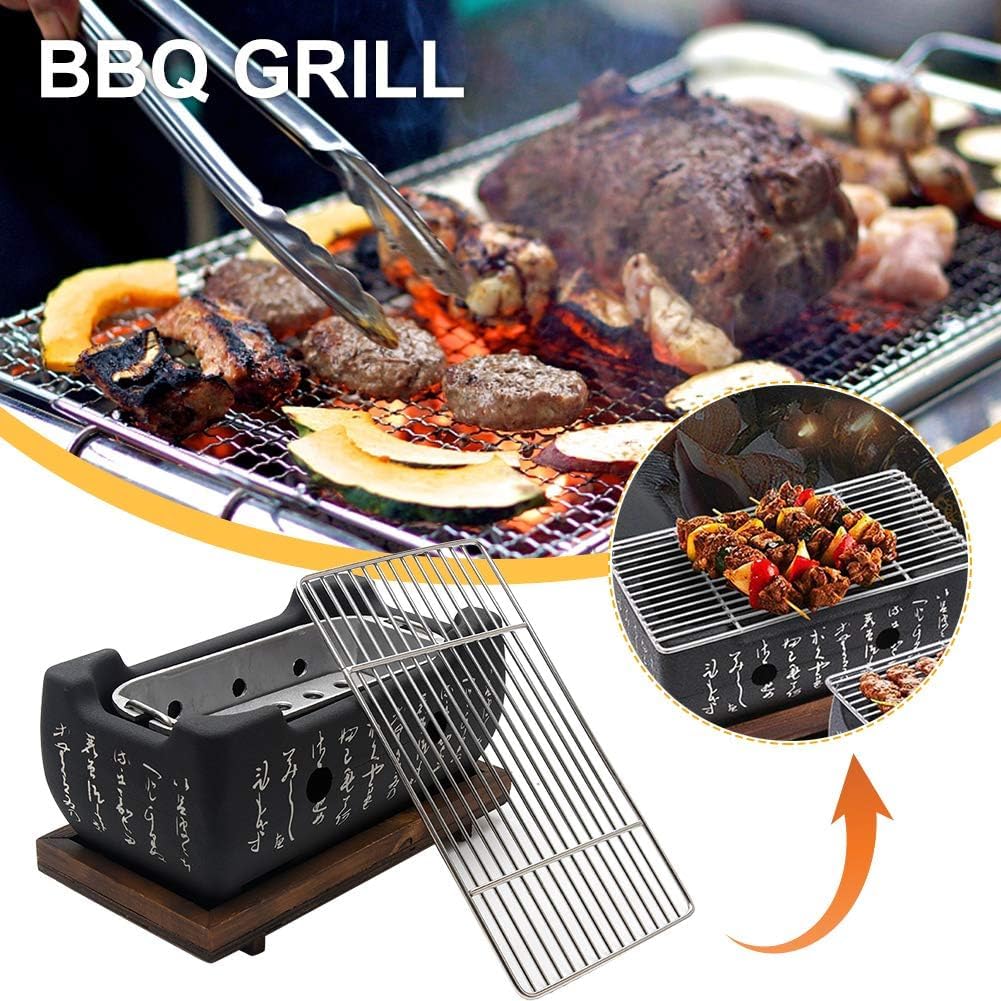 YOOODONNN hibachi grill compact dimensions for easy storage
