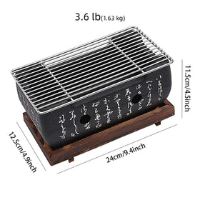 YOOODONNN hibachi grill wire mesh supports steady heat distribution