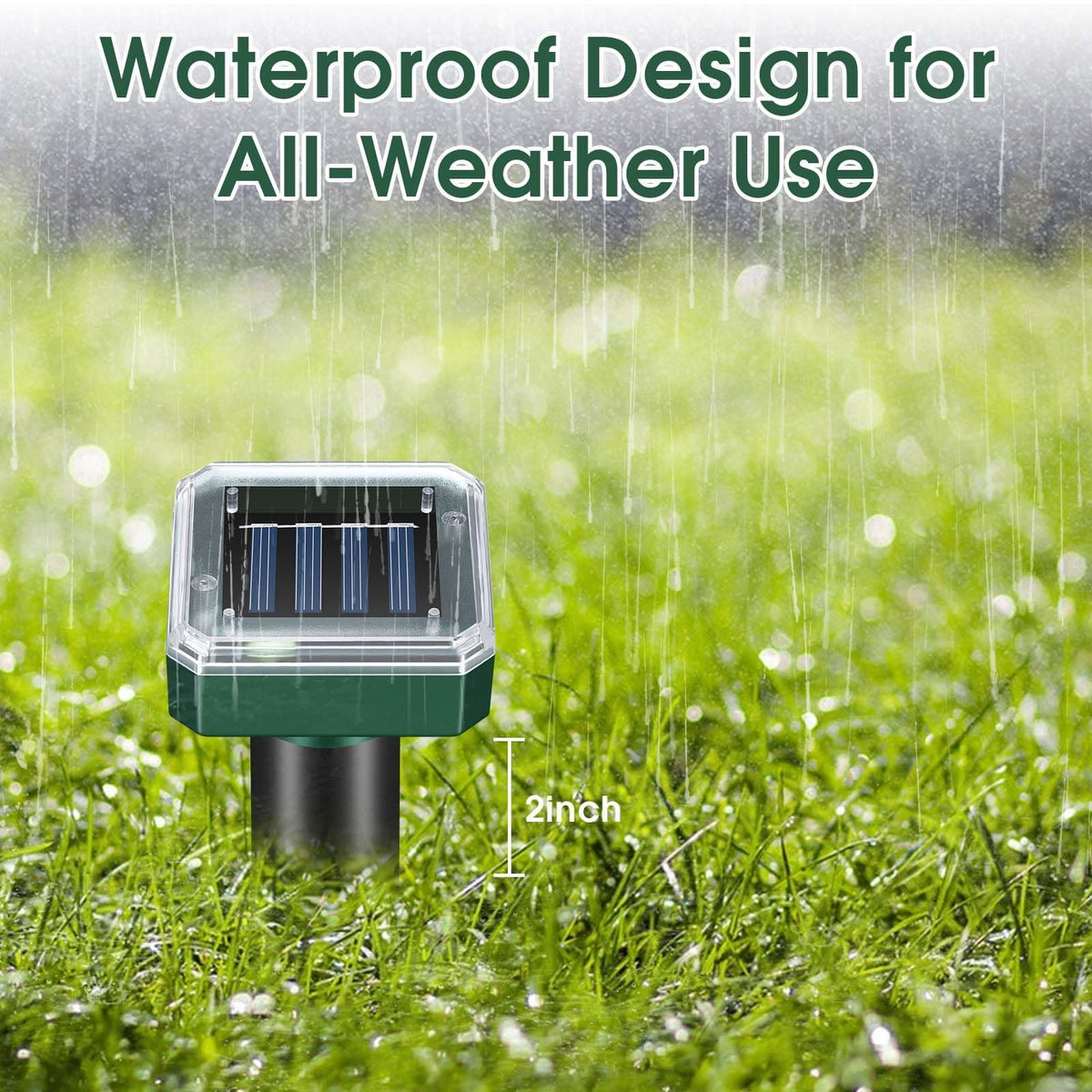 Weatherproof ABS construction withstands rain and seasonal elements